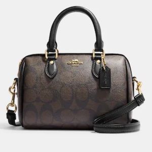Coach Mini Rowan Crossbody In Signature Canvas NWOT